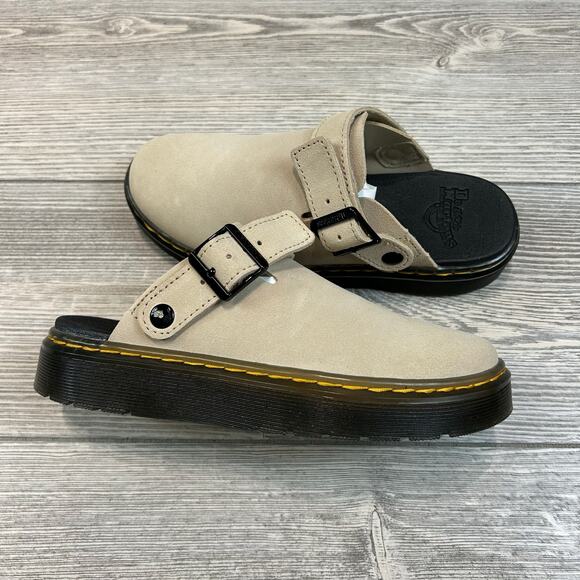 NWOT Dr. Martens Carlson Suede Mules Black E.H. Suede Sz 6 - Picture 4 of 10